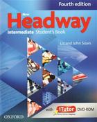 Učebnice v jazykovém kurzu 12 hodin angličtiny  - ONLINE kurz pro středně pokročilé (B1+/B2) středa večer od 22. května - New Headway Intermediate - 4th Edition